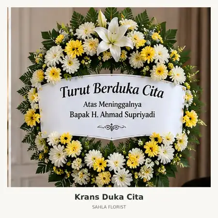 Krans Bunga Duka Serpong